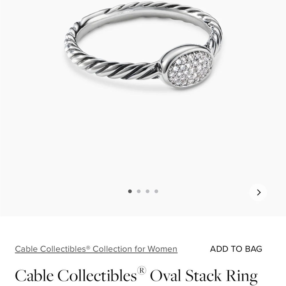 David Yurman Cable Silver Ring